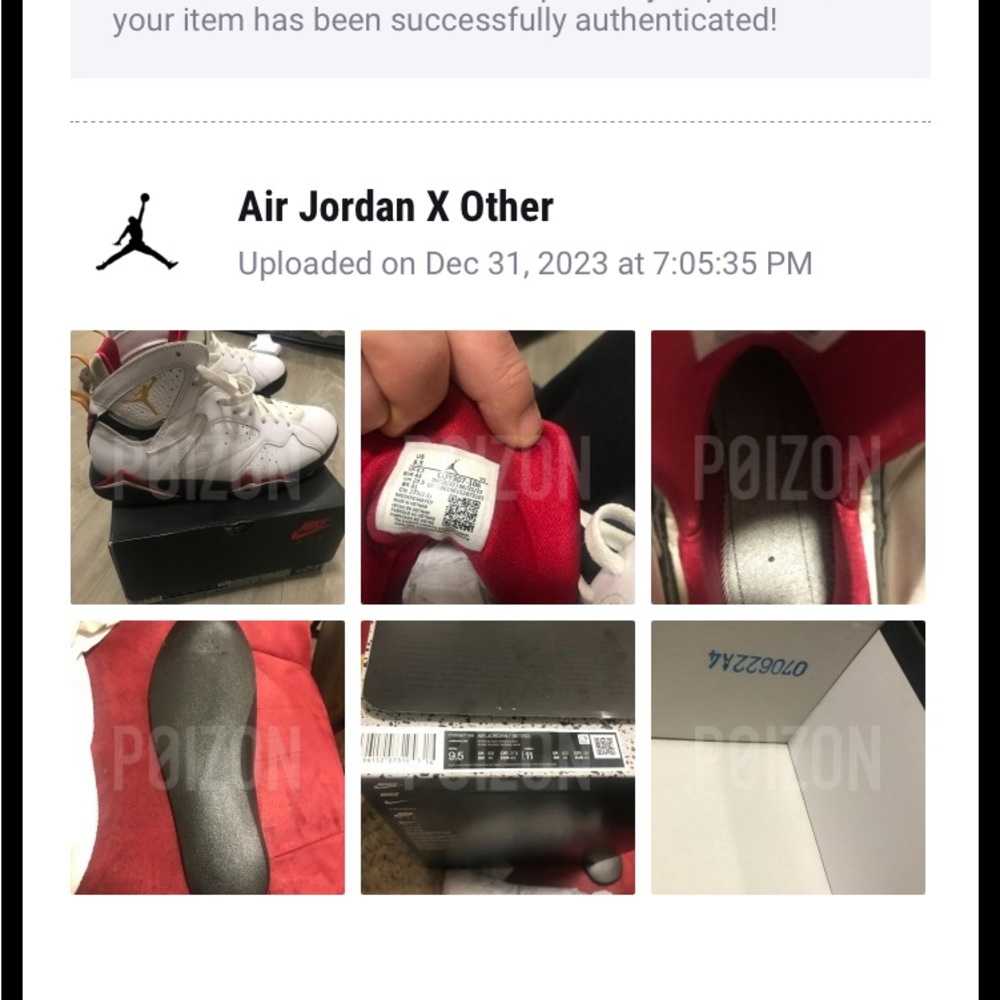 Jordan’s 7 retro size 9.5